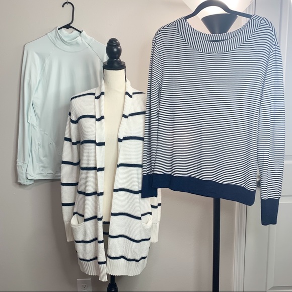 Athleta Sweaters - Athleta bundle, all medium. Long cardigan, outdoor longsleeves, longsleeves top